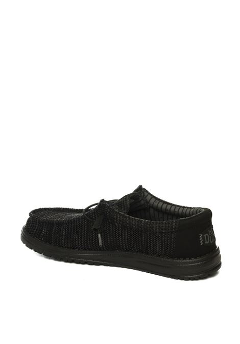 slip on wally stretch nero HEY DUDE | 41898WALLY STRETCH SOX-60